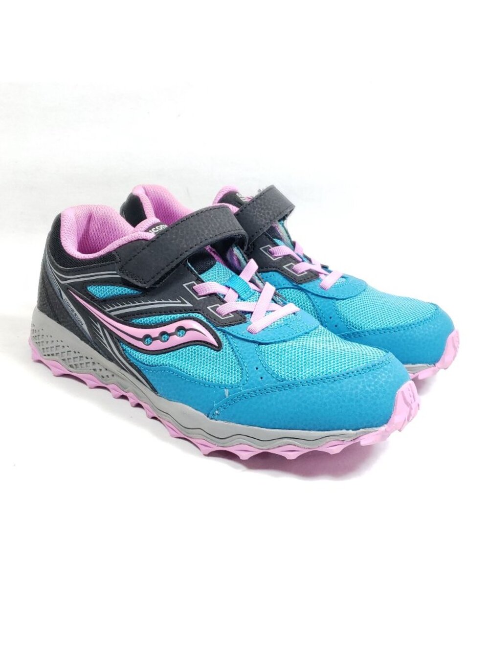 Saucony Cohesion-14 Big Girls Size 5 Blue Sneakers